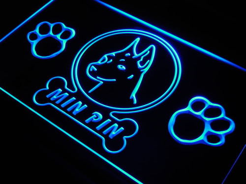 Min Pin Dog Pet Shop Neon Light Sign
